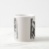 カンガルーマグ、かわいいベビージョーイデザイン コーヒーマグカップ (中央)