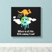 カンガルーメタンファルト キャンバスプリント (インサイチュ (ウッドフロア))