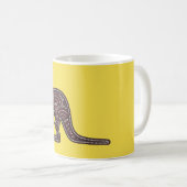 カンガルーモザイク コーヒーマグカップ (正面右)