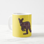 カンガルーモザイク コーヒーマグカップ (正面左)