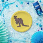 カンガルーモザイク ペーパープレート (パーティー)