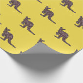 カンガルーモザイク ラッピングペーパー (角)