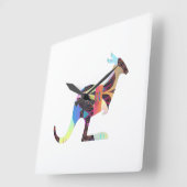 カンガルーモノグラムR スクエア壁時計 (傾斜)