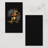 カンガルーユーモアボクサーアニマルおもしろいボクシング 名刺 (正面/裏面)