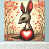 カンガルーラブ1 キャンバスプリント (インサイチュ (ウッドフロア))