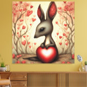 カンガルーラブ1 キャンバスプリント (インサイチュ (リビング))