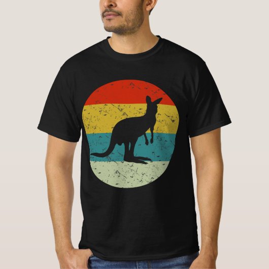 カンガルーレトロヴィンテージシルエット70s tシャツ (正面)