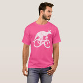 カンガルー乗用自転車おもしろいスポーツ動機トラ Tシャツ (正面フル)