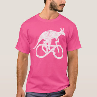 カンガルー乗用自転車おもしろいスポーツ動機トラ Tシャツ