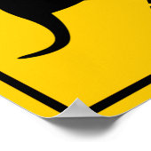 カンガルー交差点ハイウェイサイン ポスター (角)