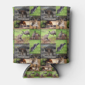 カンガルー写真コラージュ 缶クーラー (正面)