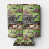 カンガルー写真コラージュ 缶クーラー (裏面)