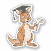 カンガルー卒業 シール (正面)