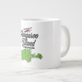 カンガルー島オーストラリア地図 ジャンボコーヒーマグカップ (正面右)