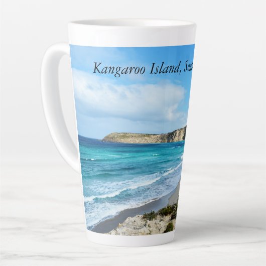 カンガルー島，南オーストラリア，ビーチ風， カフェラテマグ (左アングル)