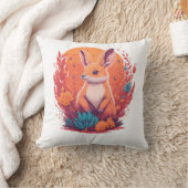 カンガルー愛好家 – カンガルーのアートワーク クッション (ブランケット)