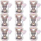 カンガルー愛！ シール (正面)