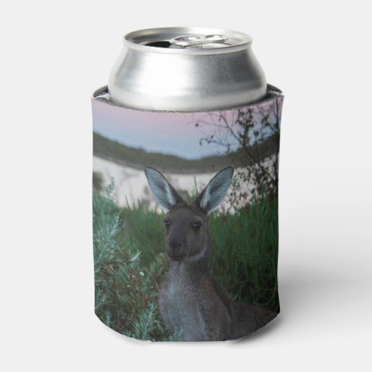 カンガルー日没ひつぎ湾国立公園オーストラリア 缶クーラー (缶正面)