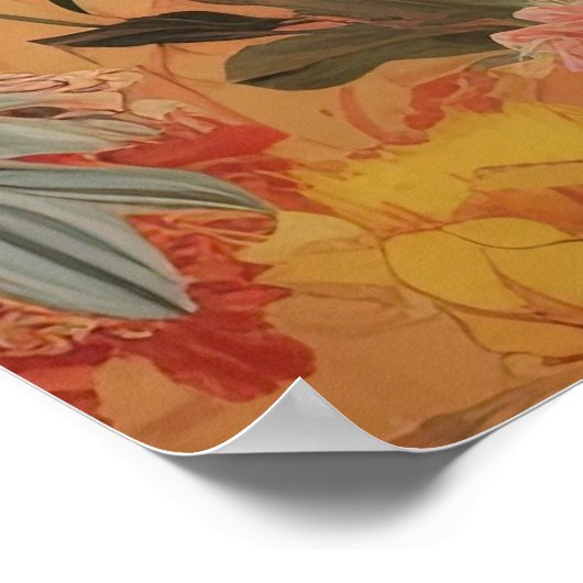 カンガルー氏が庭で ポスター (角)