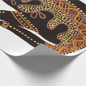 カンガルー独身のオンホワイトラッピング紙 ラッピングペーパー (角)