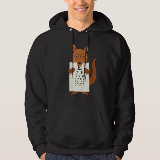 カンガルー眼球図ネレン図 パーカ (正面)