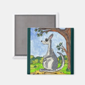 カンガルー磁石キア マグネット (正面/裏面)