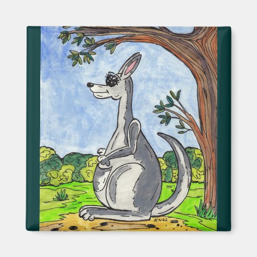 カンガルー磁石キア マグネット (正面)