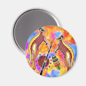 カンガルー磁石 マグネット (正面/裏面)