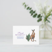 カンガルー美術、強大、標準マット 名刺 (スタンド正面)