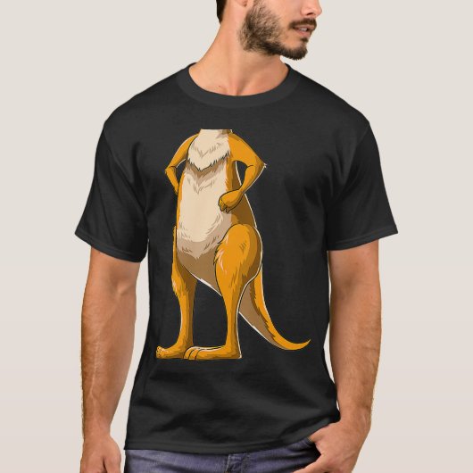 カンガルー衣装カンガルー体首なしカンガルー Tシャツ (正面)