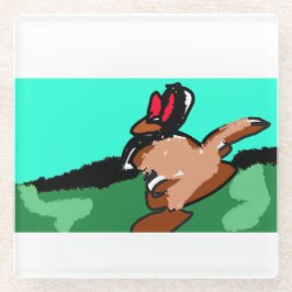 カンガルー跳び ガラスコースター