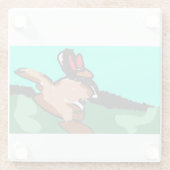 カンガルー跳び ガラスコースター (裏面)