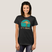 カンガルー野生動物動物オーストラリアをバウンス Tシャツ (正面フル)
