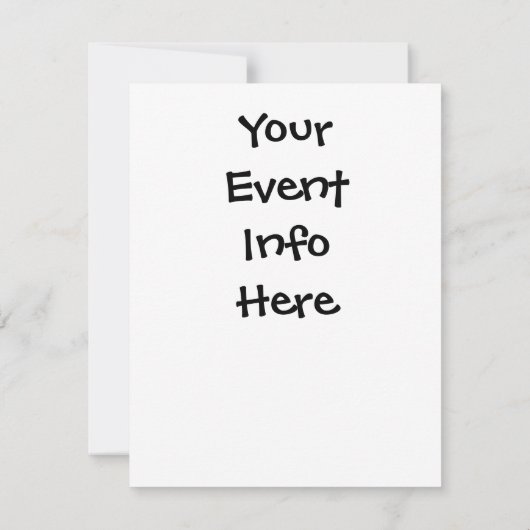 カンガルー間抜けロの漫画に載ったサおもしろいンタ 招待状 (裏面)