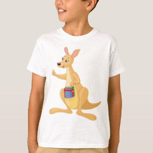 カンガルー頭が切れる Tシャツ