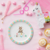 カンガルー魅力的ベイビーシャワー ペーパープレート (パーティー)