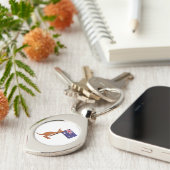 カンガルー オーストラリア 国旗 キーホルダー (側面)