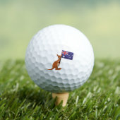 カンガルー オーストラリア 国旗 ゴルフボール (インサイチュ 木)