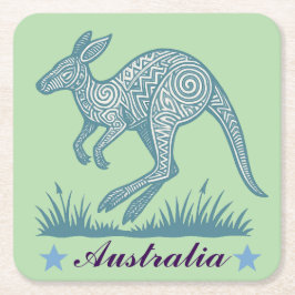 カンガルー スクエアペーパーコースター