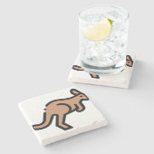 カンガルー ストーンコースター (横)