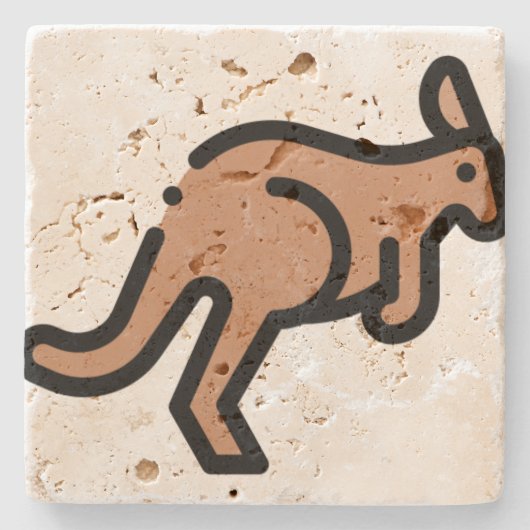 カンガルー ストーンコースター (正面)