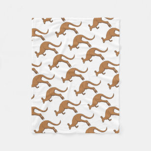 カンガルー フリースブランケット