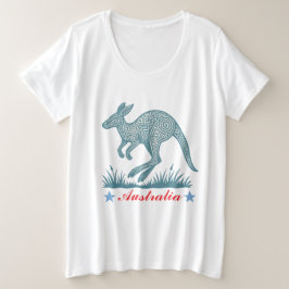 カンガルー プラスサイズTシャツ