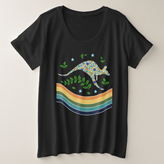 カンガルー プラスサイズTシャツ (デザイン正面)