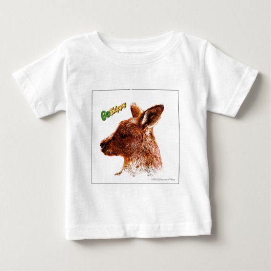 カンガルー ベビーTシャツ (正面)