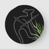 カンガルー ラウンド壁時計 (正面)