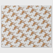 カンガルー ラッピングペーパー (フラット)