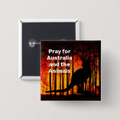 カンガルー 缶バッジ (正面&裏面)