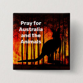 カンガルー 缶バッジ