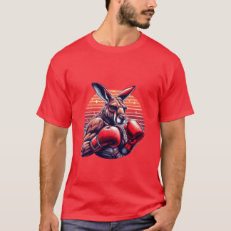 カンガルー + 面白い + キックボイング または ボイング + ジョーク + スポーツ Tシャツ